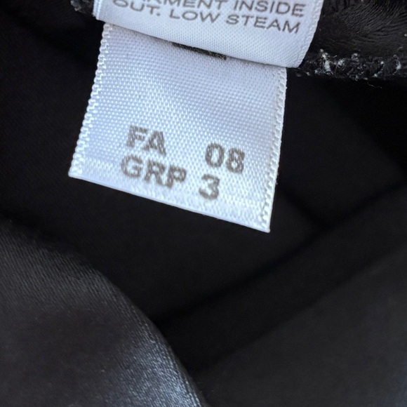 St. John Evening Kate Black Silk Wide Leg High Rise Side Zip Dress Pants EUC 10 - Picture 7 of 8